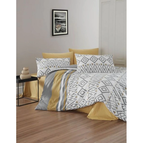 Единичен спален комплект 3 части 100% памук Ромбове ZAMBAK - Image 2