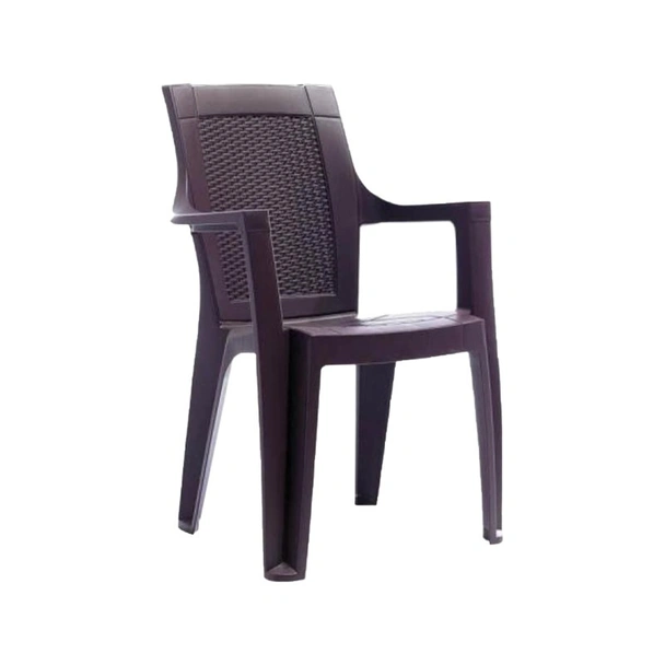 Градински стол PVC кафяв Milano MEVSIM