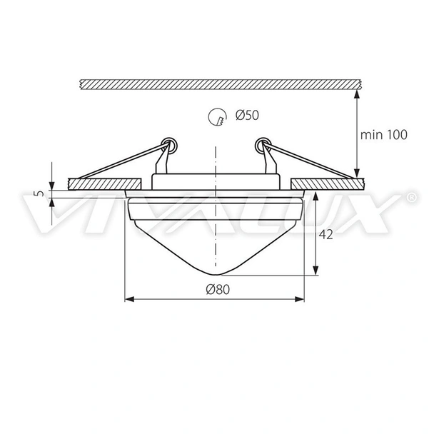 Луна Ø 8см G6.35 хром 12V VIVALUX - Image 2