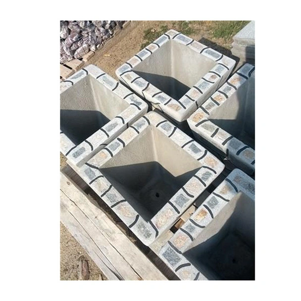 Каменна саксия мини малка Стандарт 30x30x40 см - Image 3