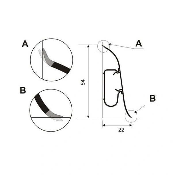 Перваз prexa 54 - f1 - парен бук - Image 2