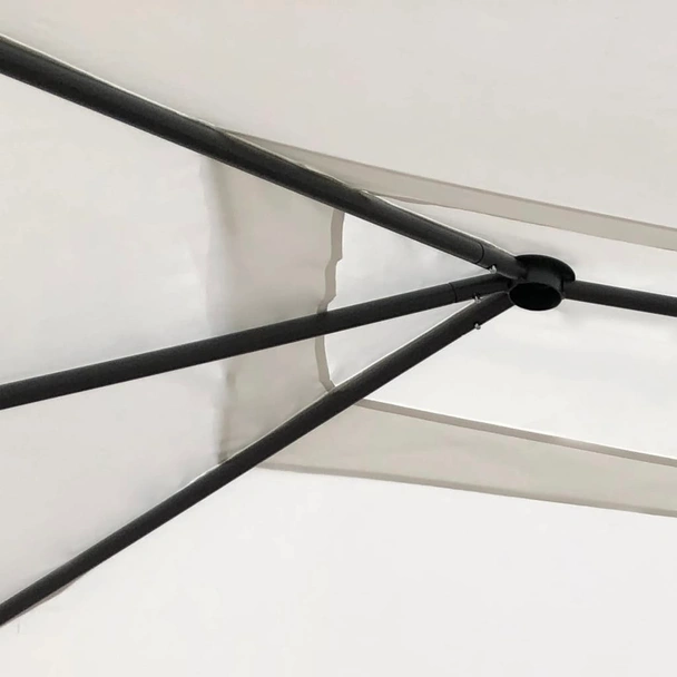 Шатра с покривала на стълбовете, 3x4x2,6 м, кремав, 160 г/м² - Image 3