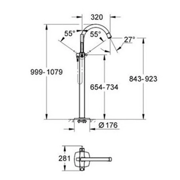 Смесител за вана 1/2" Grandera GROHE - Image 4