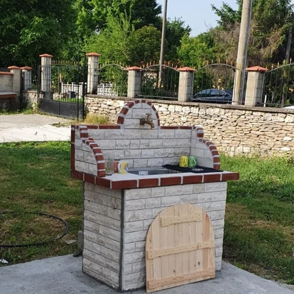 Градинска мивка с алпака корито Глиц 135x120x60 см РАЙМАР - Image 3