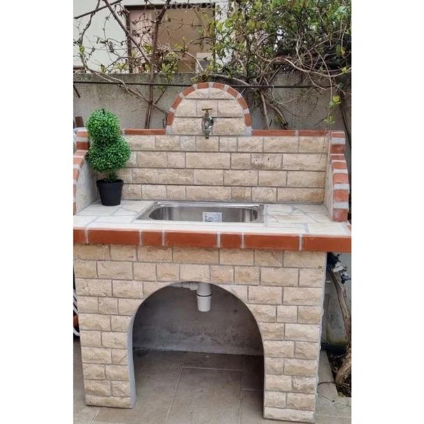 Градинска мивка с алпака корито Глиц 135x120x60 см РАЙМАР - Image 5