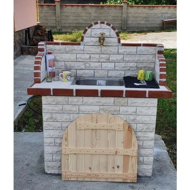 Градинска мивка с алпака корито Глиц 135x120x60 см РАЙМАР - Image 14