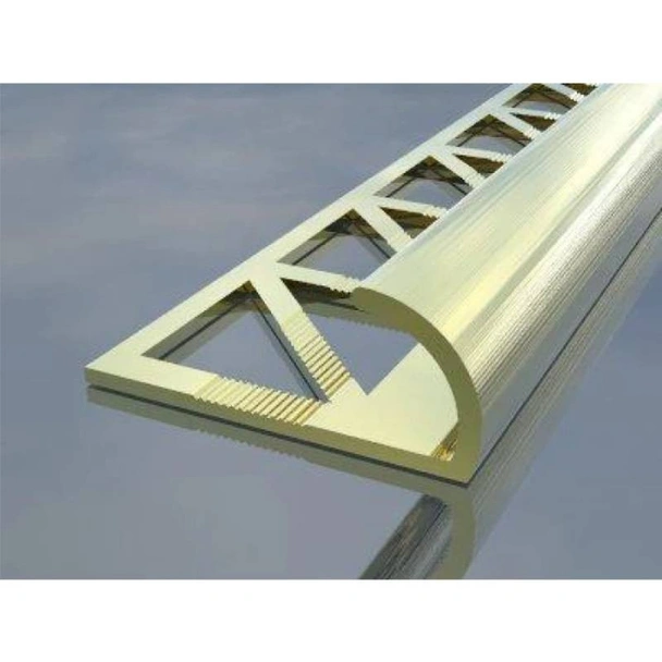 Лайсна алуминиева вътрешен ъгъл полиран бял/жълт