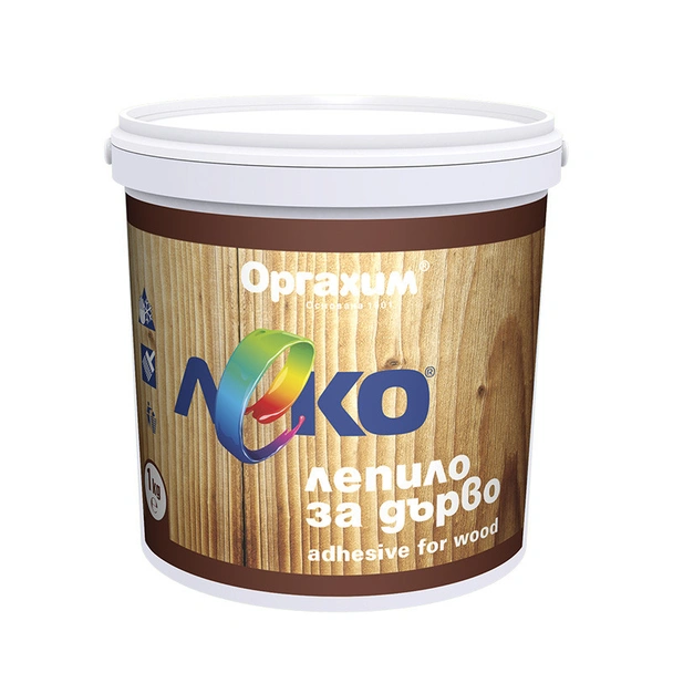 Лепило за дърво 1 кг Леко ОРГАХИМ