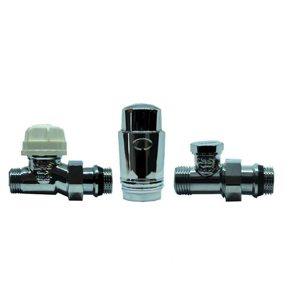 Радиаторен прав сет Cayman-5 Chrome THS THERMOSTYLE