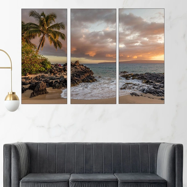 Самотен плаж - картина пано за стена - Image 2