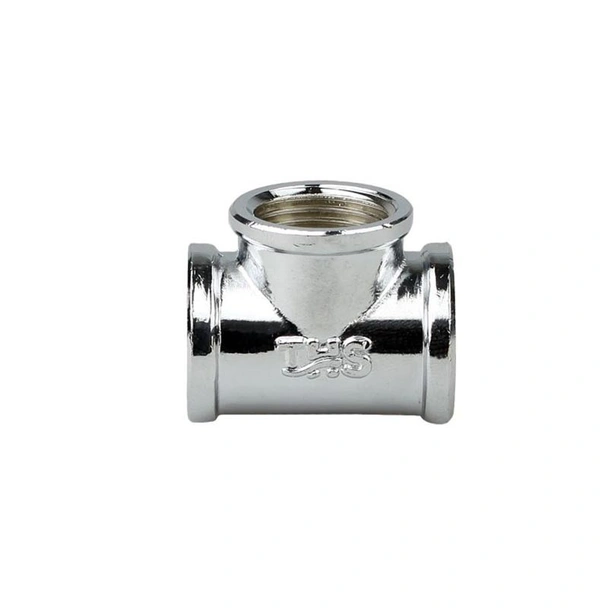 Тройник 3/4" - хромиран месинг - ЖЖЖ