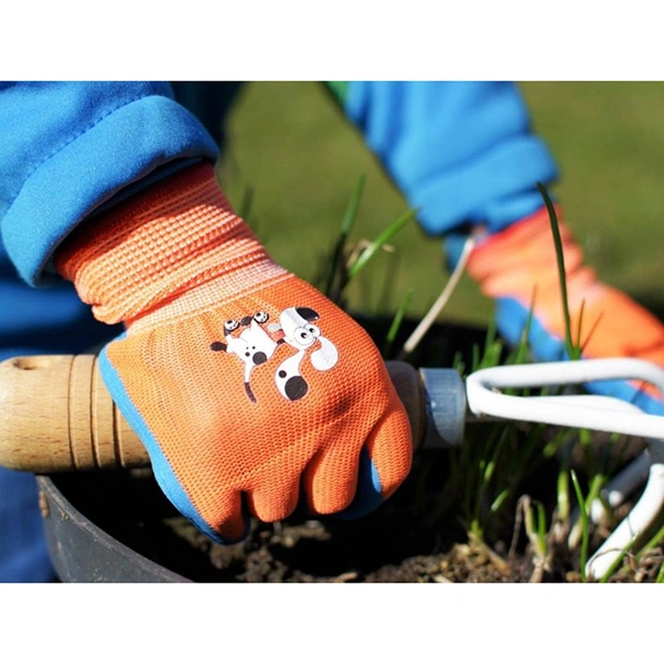 Детски ръкавици Orange размер 4 BRADAS - Image 4