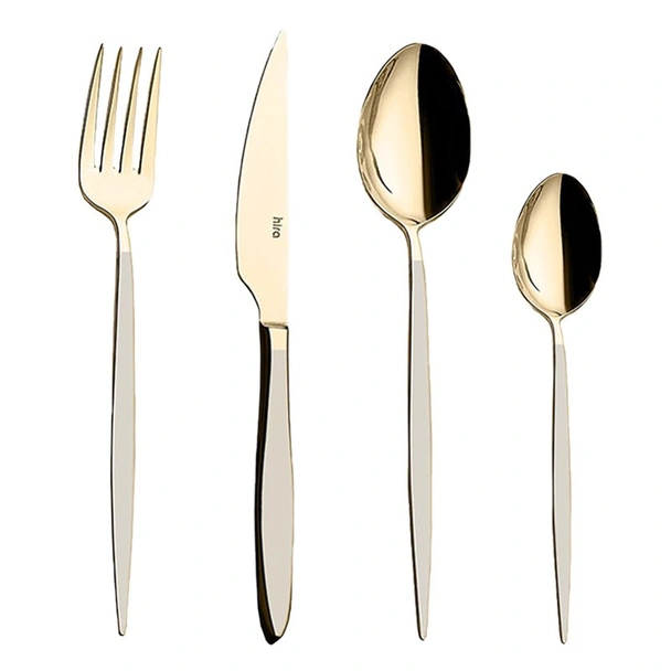 Комплект прибори 24 части Злато мат Istanbul HIRA - Image 2