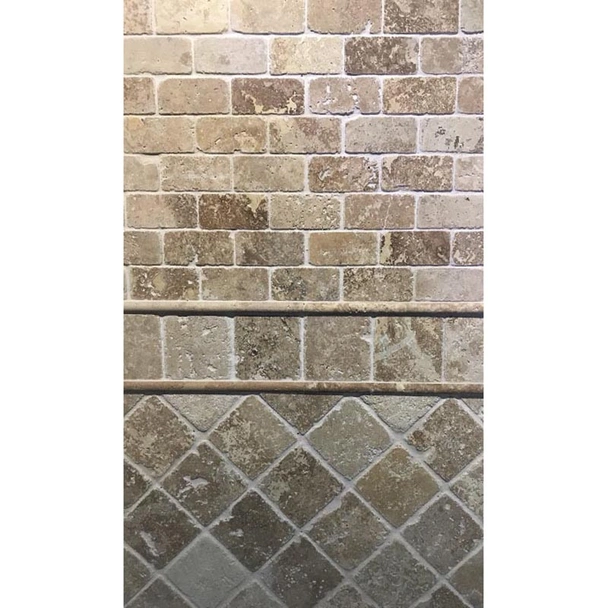 Плочи Travertine Gea Tumbled 10x10 см AKROLITHOS - на кв. м - Image 2