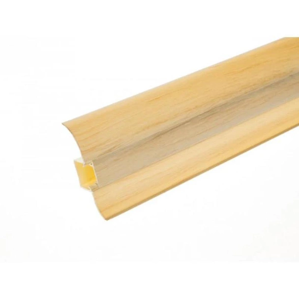 PVC перваз с кабел канал SG56/58 Бял Ясен - Image 2