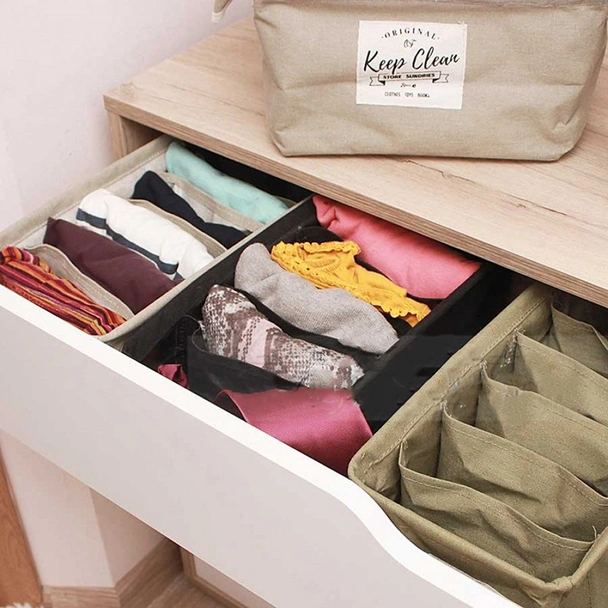 Текстилен органайзер панер с 6 отделения - Image 6