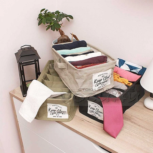 Текстилен органайзер панер с 6 отделения - Image 2