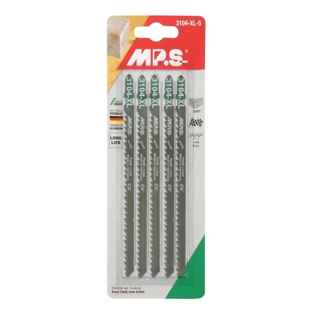 Нож за прободен трион за дърво CV 150 мм 5 бр. 3104-XL MP.S