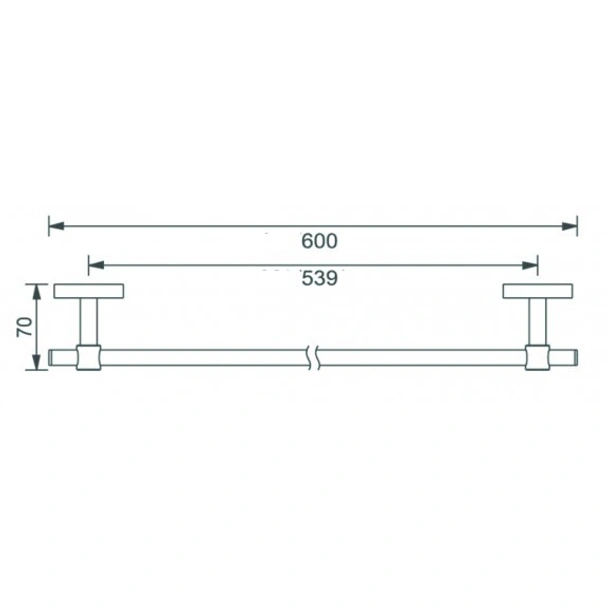 Поставка за хавлия Ава ICA 3424W INTER CERAMIC - Image 2