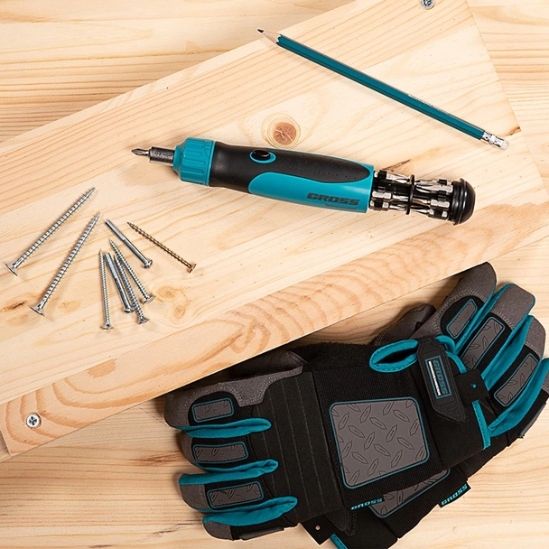 Реверсивна отвертка с механизъм SmartPush 12 бр. GROSS - Image 9