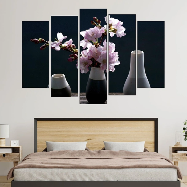 Вишнев цвят във ваза - картина пано за стена - Image 3