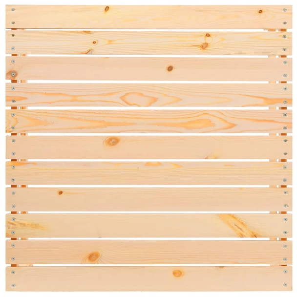 Градински комплект 3 части, бор масив, с кремави възглавници - Image 6