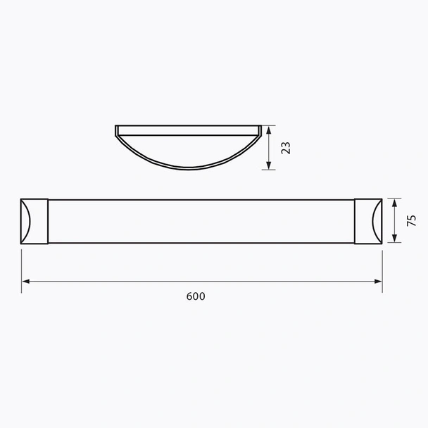 LED осветително тяло FLAT LED 18W 600 MM CL 4000K - Image 2