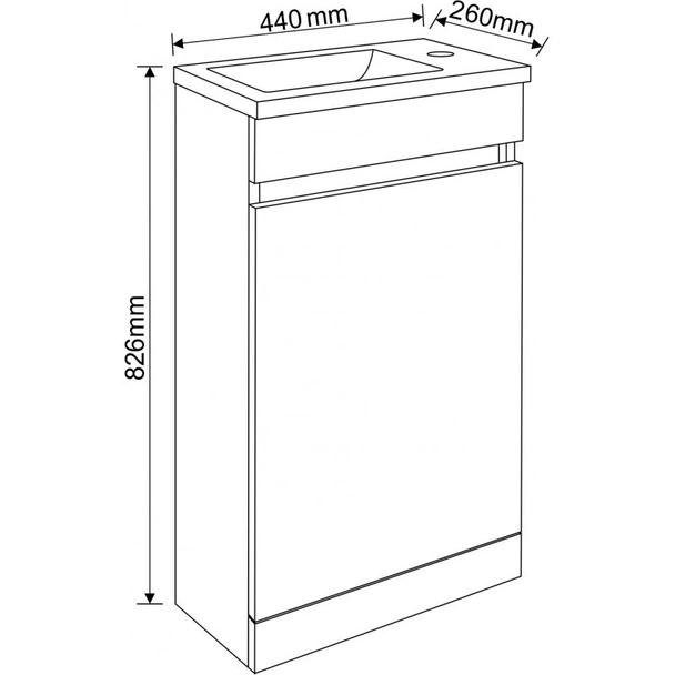 Pvc шкаф за баня илина - 4325 - Image 2