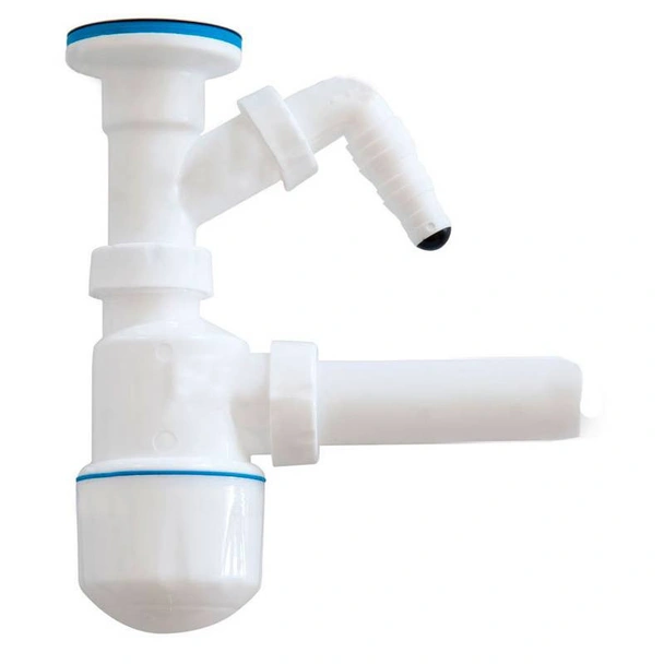 Сифон бутало с витло, твърда връзка и щуцер 1 1/4"