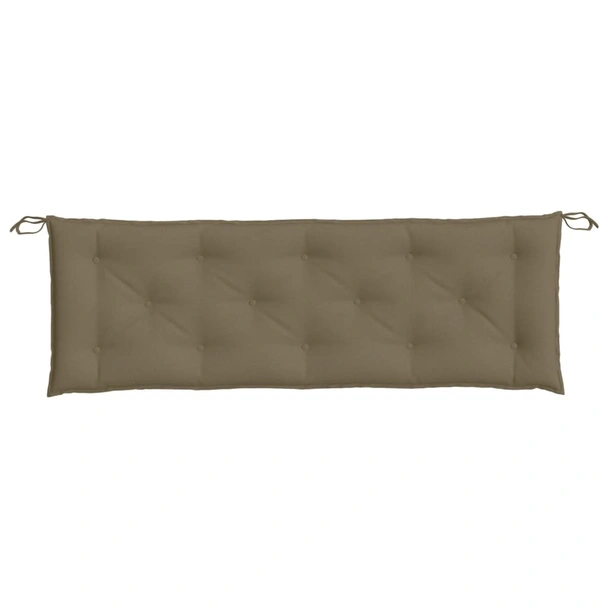 Възглавница за градинска пейка таупе 150x50x7 см плат - VL4002561 - Image 4