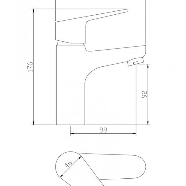 Стоящ смесител за умивалник Савона 40703 FORMA VITA - Image 2