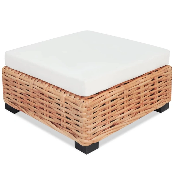 Комплект мека мебел, 18 части, естествен ратан - Image 6