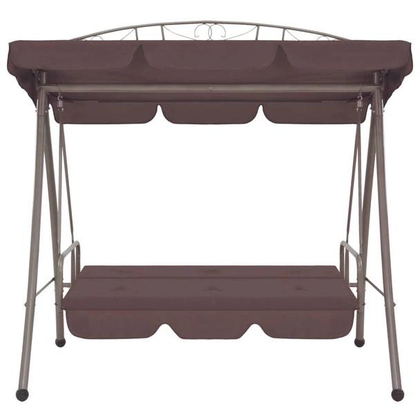 Конвертируема градинска люлка със сенник, кафе - Image 2