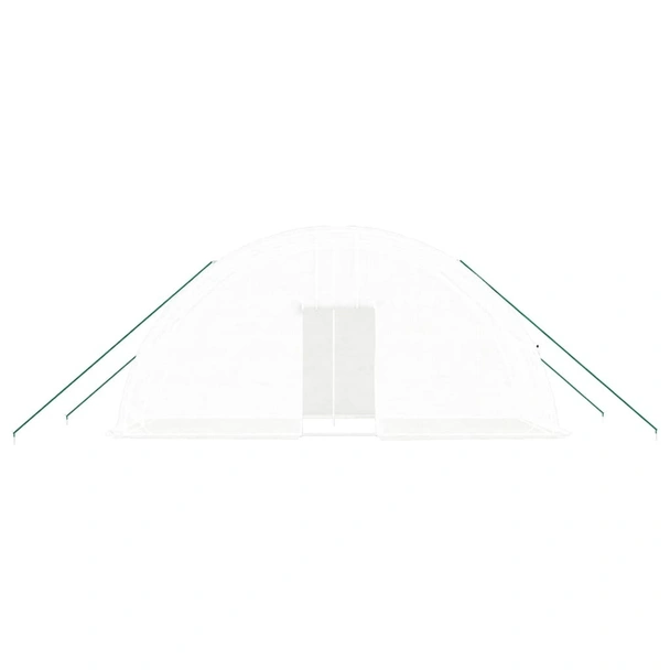 Оранжерия със стоманена рамка бяла 12 м² 6x2x2,85 м - Image 3