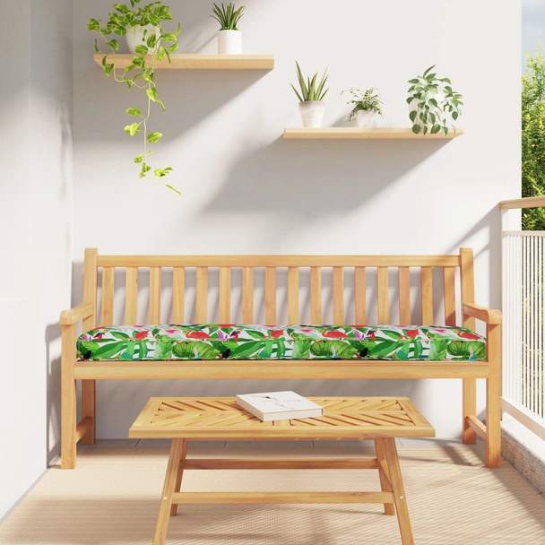 Палетен кушон за пейка Тропическа джунгла 180x40x8 см Оксфордска тъкан - VL42001677 - Image 2