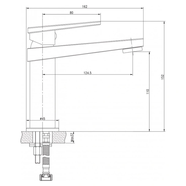 Промо комплект Гриджо тръбно окачване + смесител + клик сифон INTER CERAMIC - Image 6