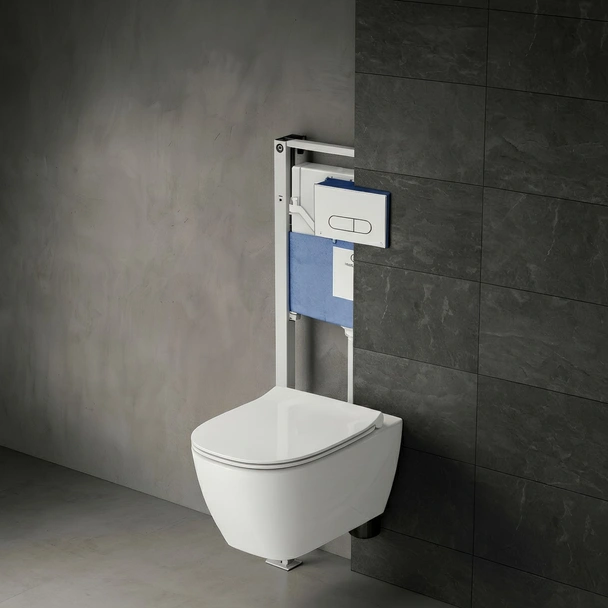 Структура за вграждане с тоалетна чиния и активатор І.Life O HydroTwist