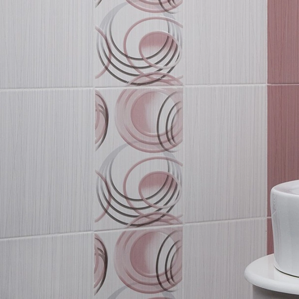 Фаянс 25х40 см Oсака светлосив 7026 KAI - Image 2