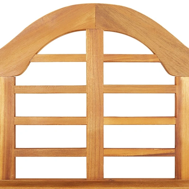 Градинска пейка 125 см масивна акация - VL318550 - Image 6