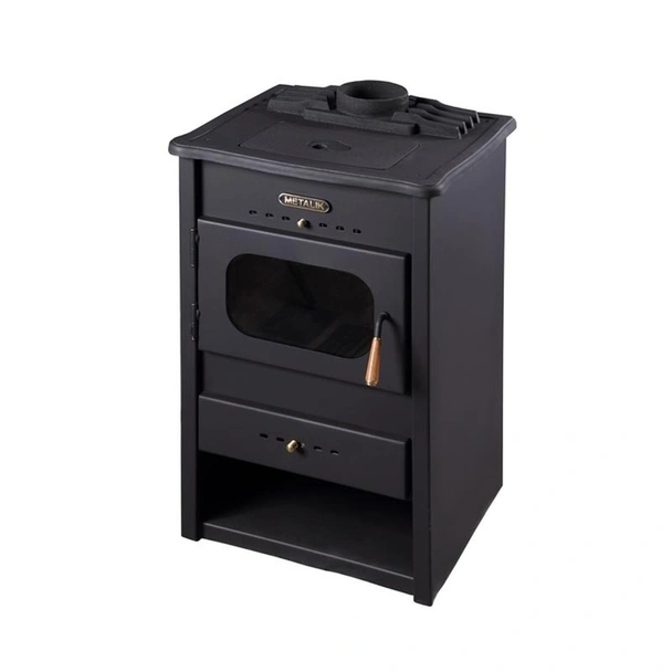 Камина с масивен чугунен плот 18 kW + подарък топлообменник МЕТАЛИК - Image 2