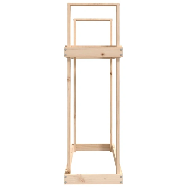 Поставка за дърва за огрев 110x35x108,5 масивно дърво бор - Image 6