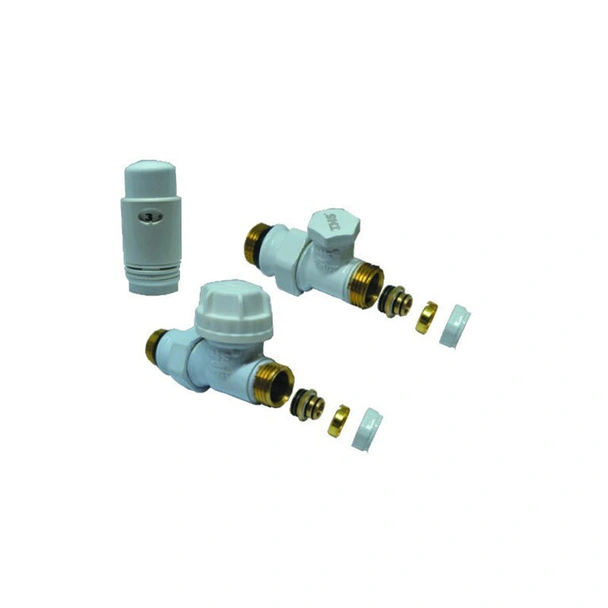 Радиаторен прав сет Cayman-5 White THS THERMOSTYLE - Image 2