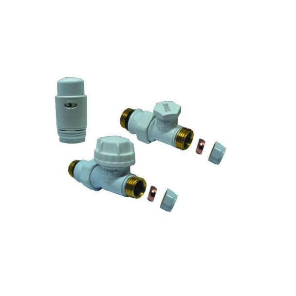 Радиаторен прав сет Cayman-5 White THS THERMOSTYLE - Image 3