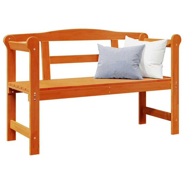 Външна пейка Акациева 119x76x44 см Масивна дървесина - VL4012186 - Image 3