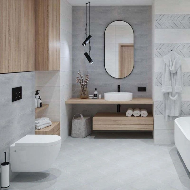 Фаянс Eclectic Perla 25x70 см сив ECOCERAMIC - Image 2