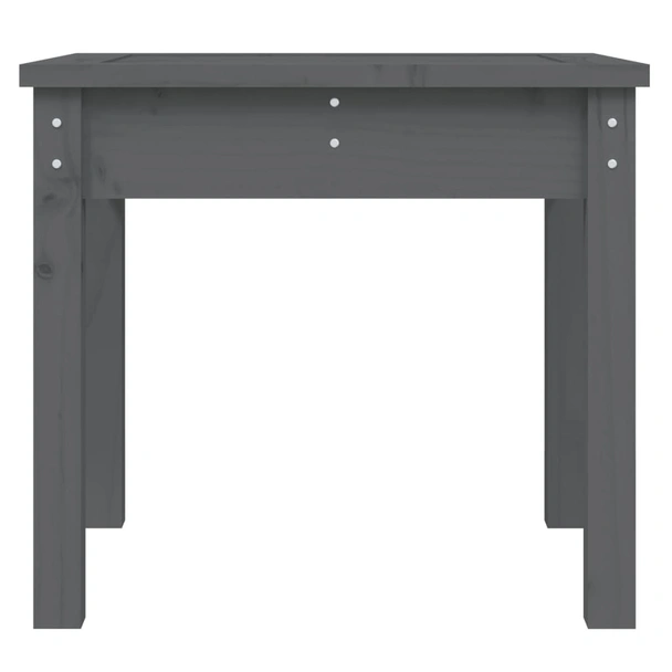 Градинска пейка сива 50x44x45 см борово дърво масив - VL823992 - Image 4