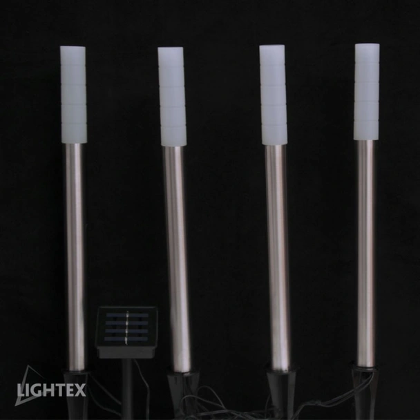 LED соларна лампа 0.2 W IP44 H400 мм 4 бр. LIGHTEX - Image 2