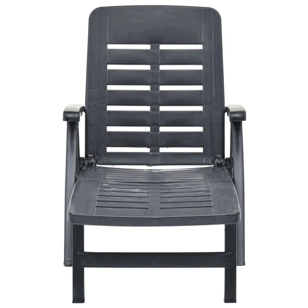 Сгъваем шезлонг, пластмаса, 72 x 189 x 96 см - Image 2