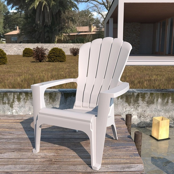 Стол с подлакътници Adirondak бял RAINBOW - Image 3