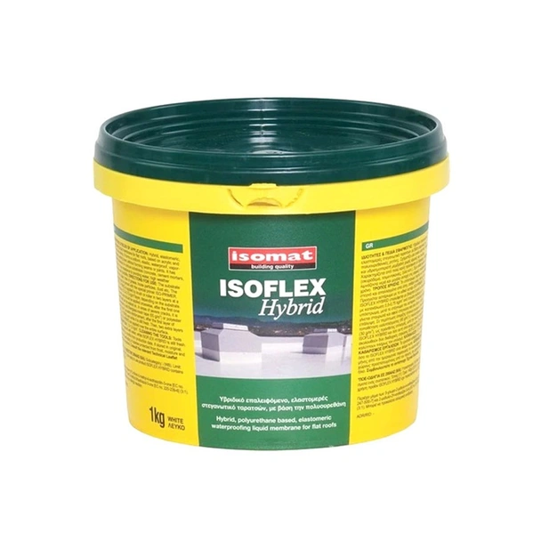 Течна хидроизолация 1 кг бяла Isoflex Hybrid IZOMAT